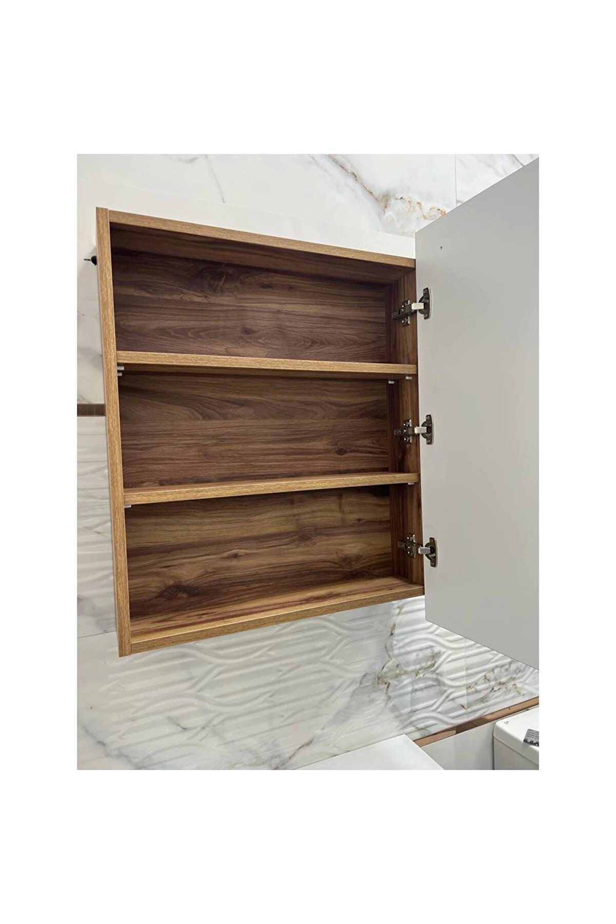 Biani Lapse 65 cm beyaz banyo dolabı takımı