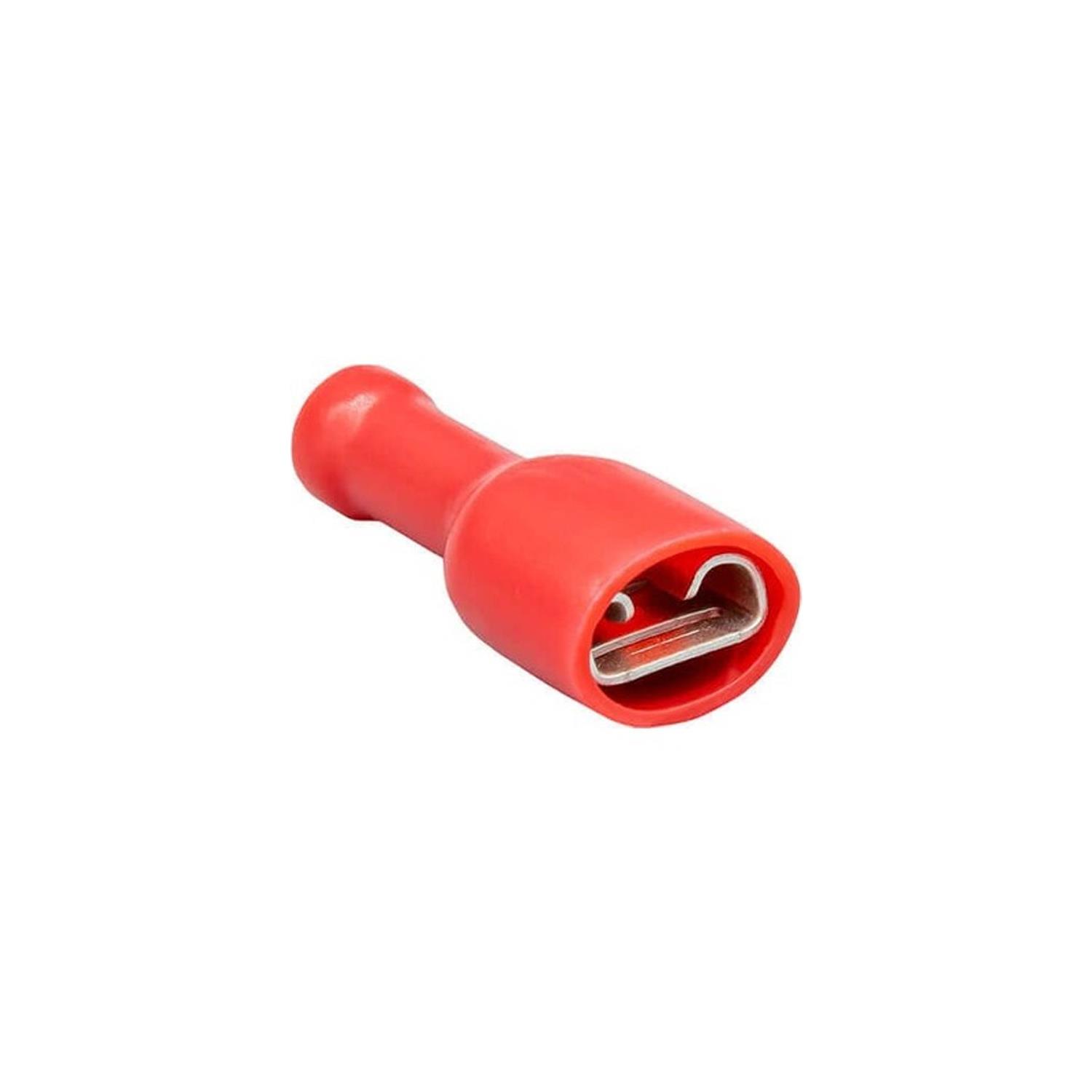 JAMESON JFFD-1288 DİŞİ FASTON TİP TAM İZOLELİ KABLO UCU (0,5-1,5 MM - KIRMIZI) (200 ADET )