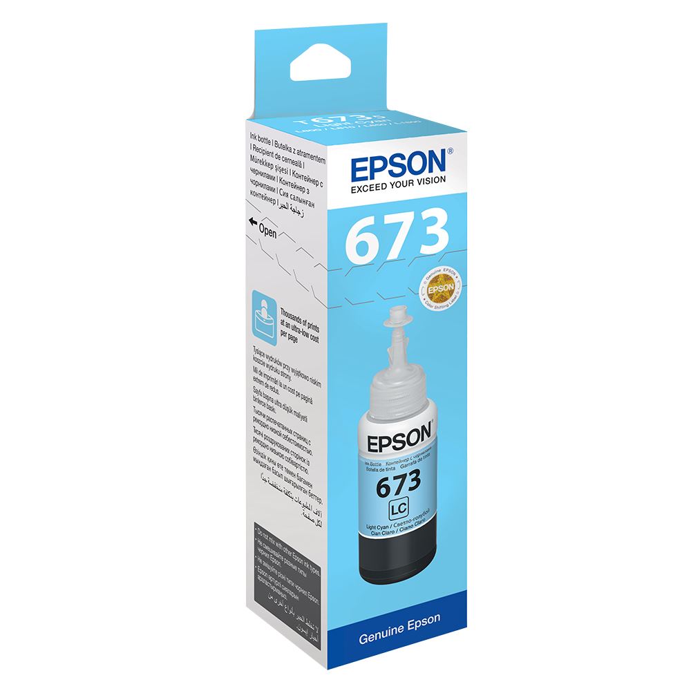 Epson T6735 L800 L1800 Light Cam Göbeği Mürekkep Kartuş 70Ml