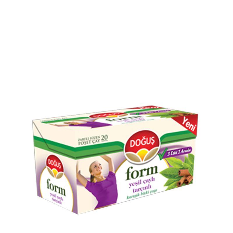 Doğuş Form Yeşilçay Tarçınlı Bitki Çayı 20X2 Gr
