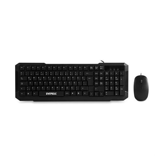 Everest KM-515 Siyah Usb Q Standart Klavye + Mouse