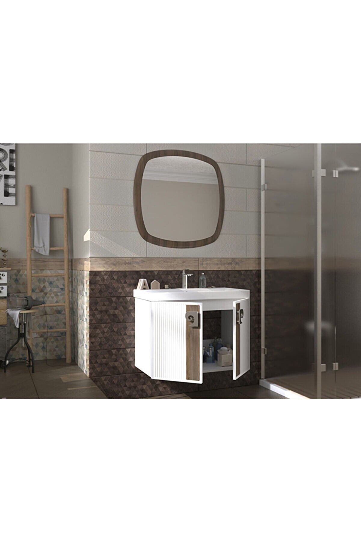 Pierre Cardin Abis 80 cm hornbeam banyo dolabı