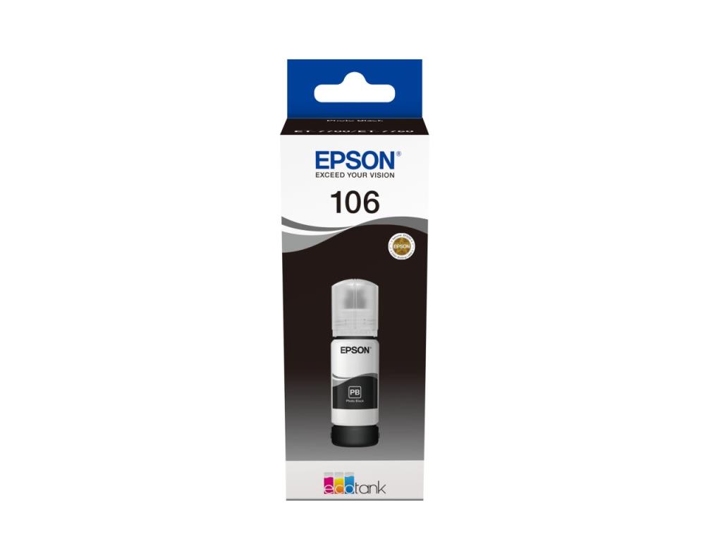 Epson 106 T00R140 Ecotank Photo Bk Ink Bottle