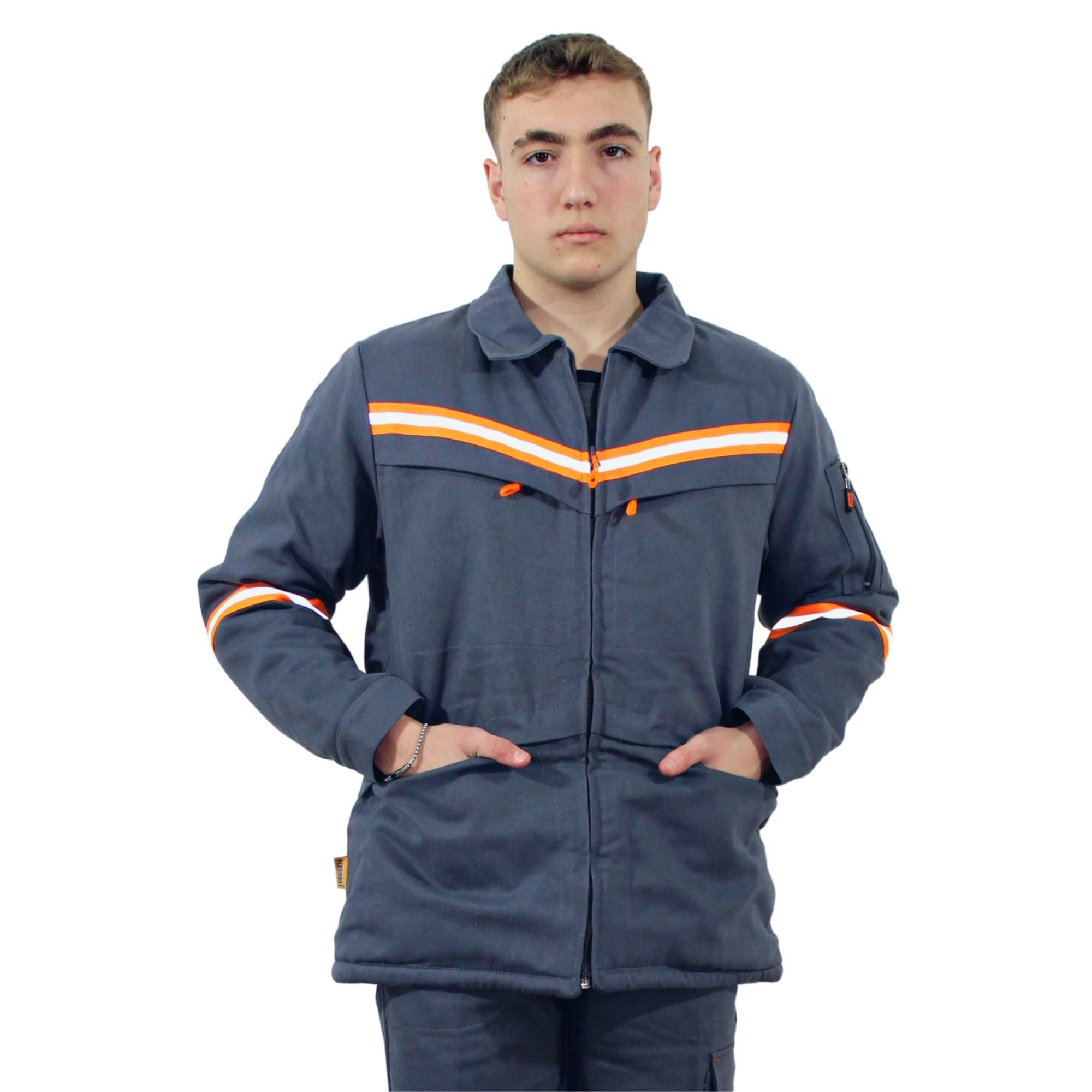 Persmont ANM04K Gri Anler Gabardin Kışlık Mont