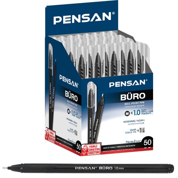 Pensan Büro 1.0mm Siyah 50li Tükenmez Kalem 2270