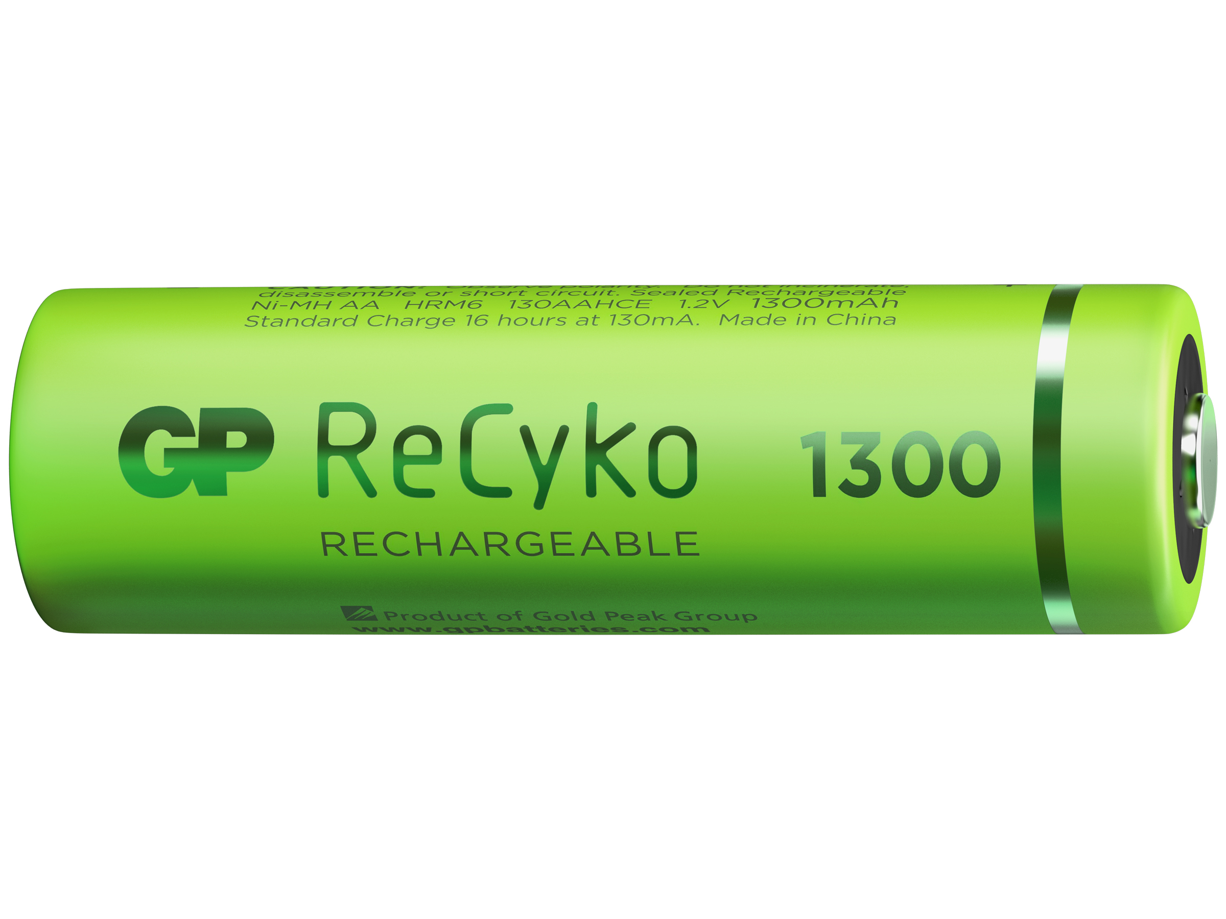 GP Batteries ReCyko 1300 AA Kalem Ni-Mh Şarjlı Pil 1.2 Volt 4lü Kart