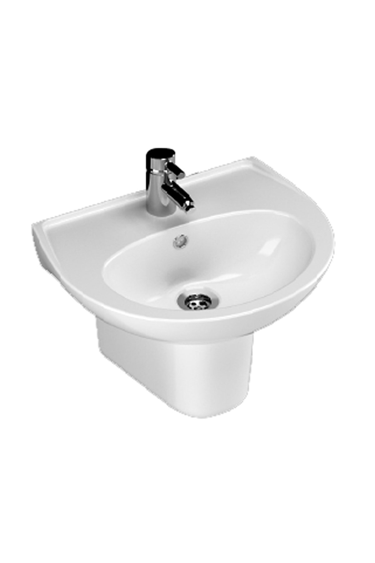 Turavit Polo 40 x 50 cm Lavabo ve Yarım Ayak