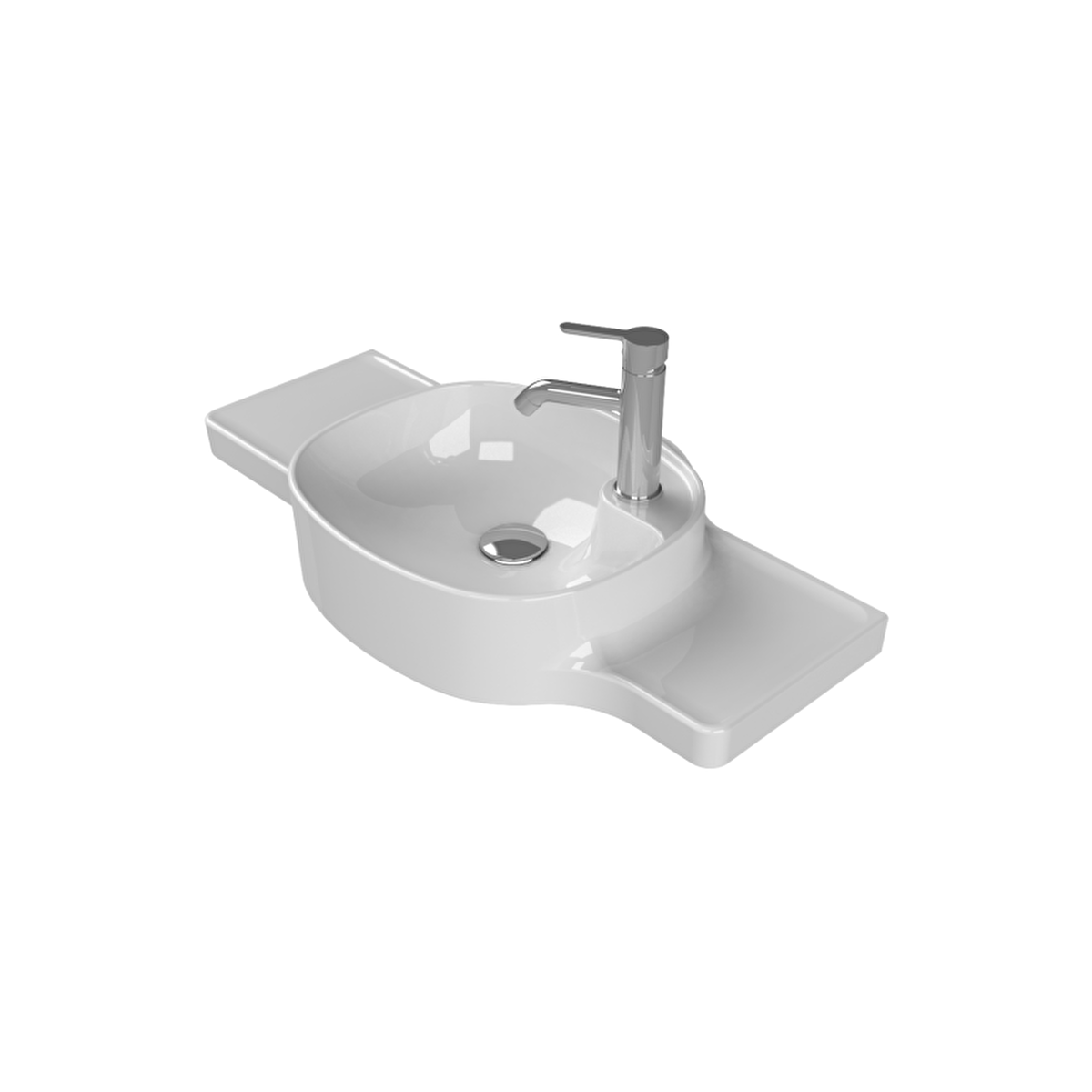 Turkuaz Seramik Harmony 65 cm Seramik Lavabo