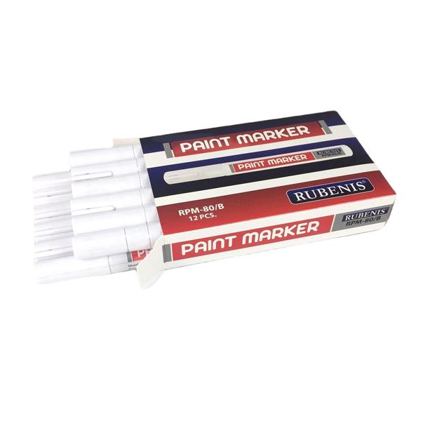 Rubenis Paint Marker Rötuş Kalemi Beyaz 12 li