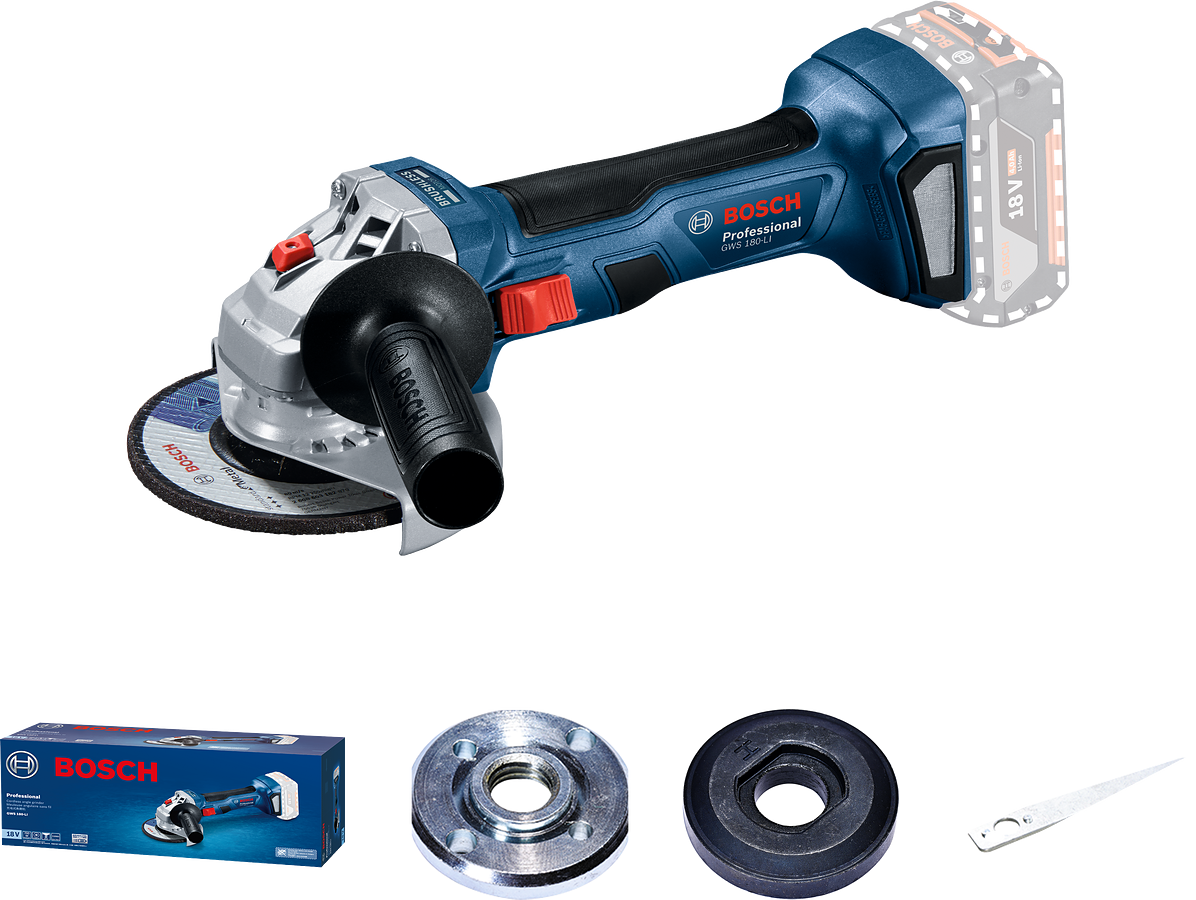 Bosch Professional GWS 180-LI Akülü Taşlama Makinesi (Solo)