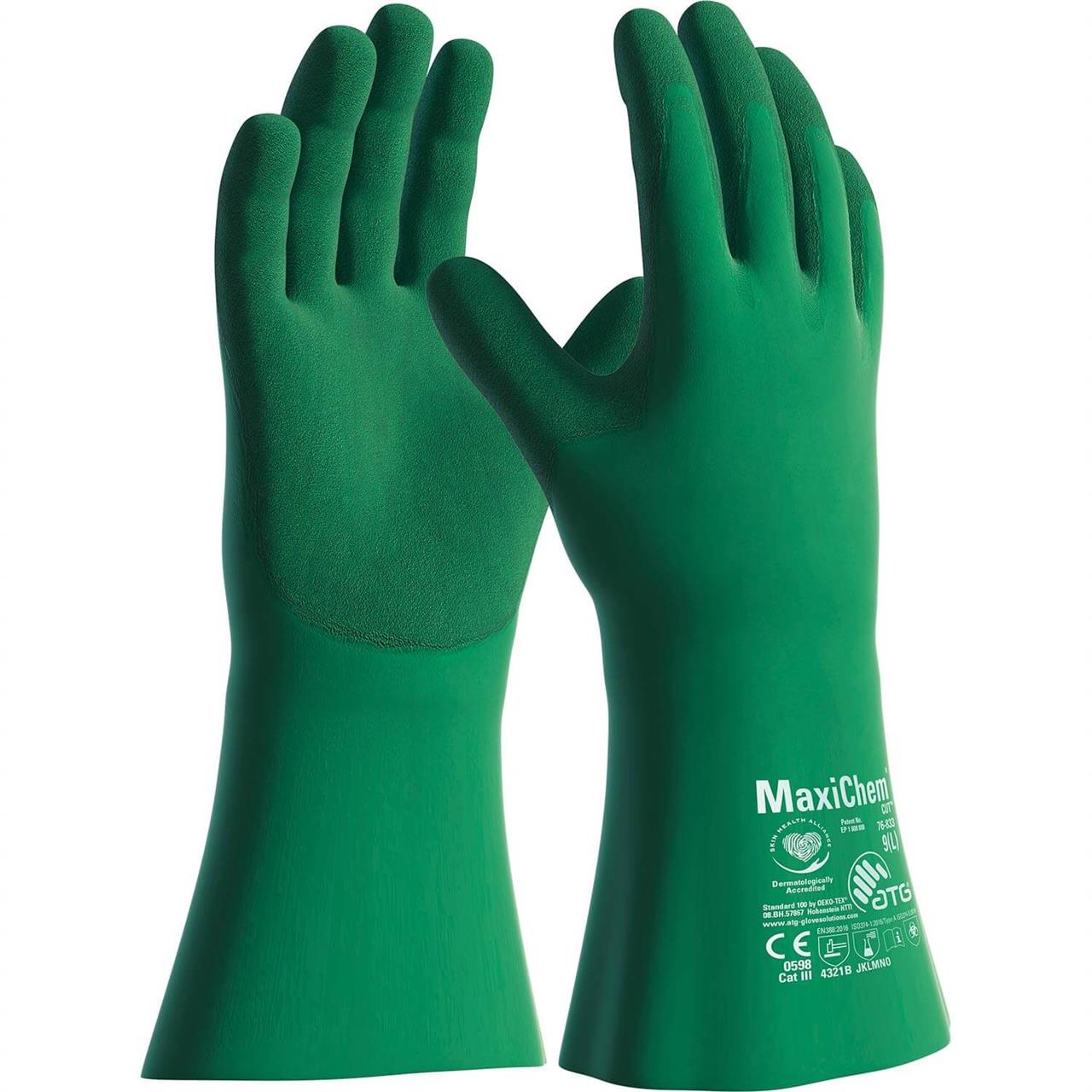 Atg MaxiChem® Cut™ with TRItech™ 76-833 Kesilme Dirençli Kimyasal İş Eldiveni