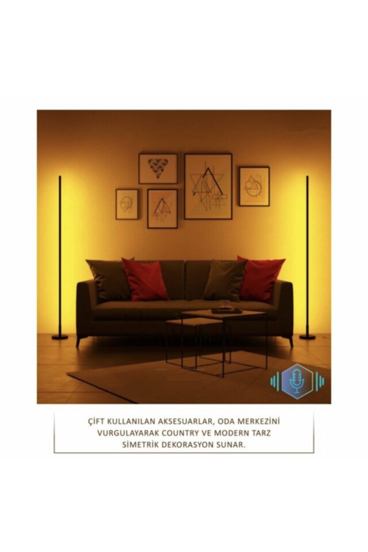 Teknoloji Elektrik Samsung Led Sese Duyarlı Rgb Lambader