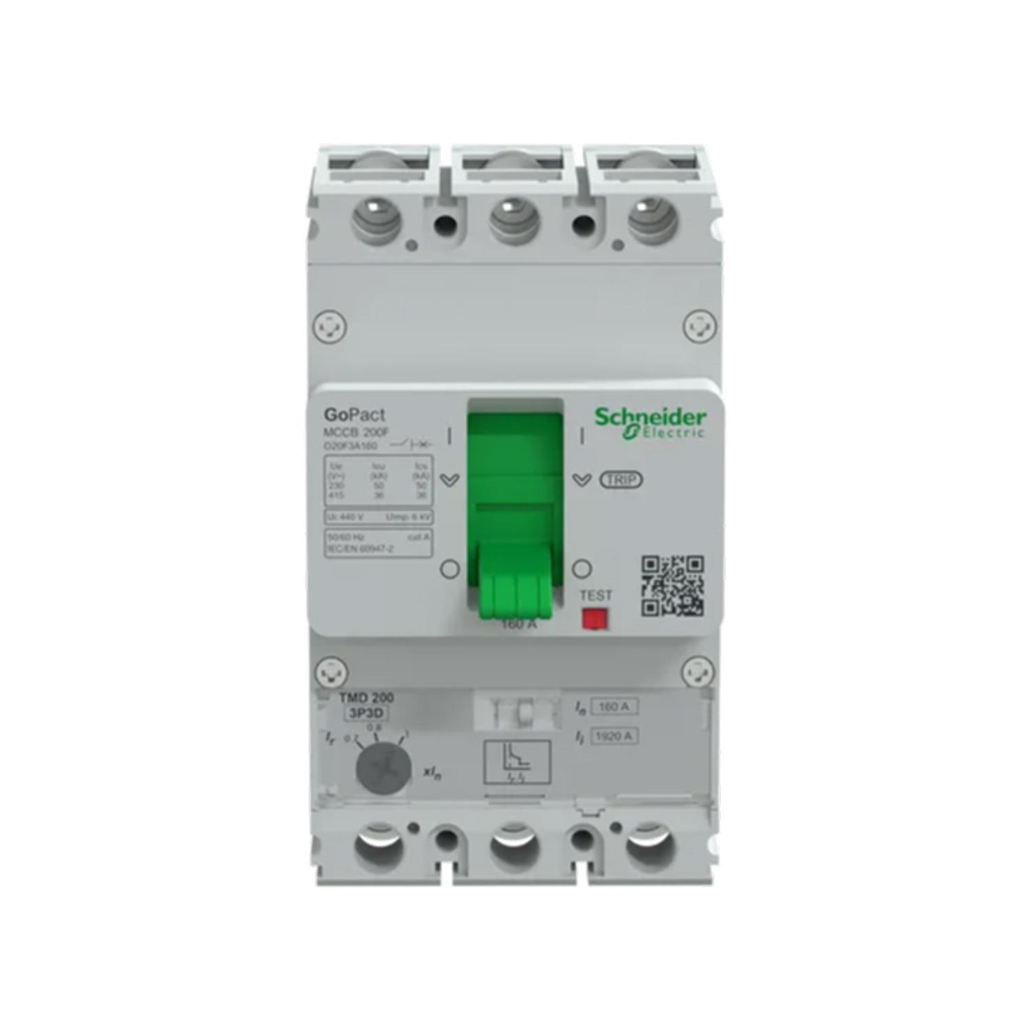 SCHNEIDER GOPACT MCCB G20F3A160 160A 36kA AYAR SAHALI ŞALTER (200F, 3P3D)