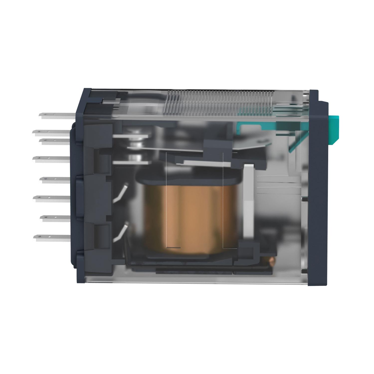 SCHNEIDER HARMONY ZELIO RXM RXM2AB1BD MİNYATÜR TAKILABİLİR RÖLE (24V DC – 2Ka – 12A)