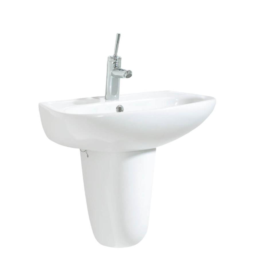 Creavit Pitta 45x55 cm Batarya Delikli Lavabo +Sedef Yarım Ayak