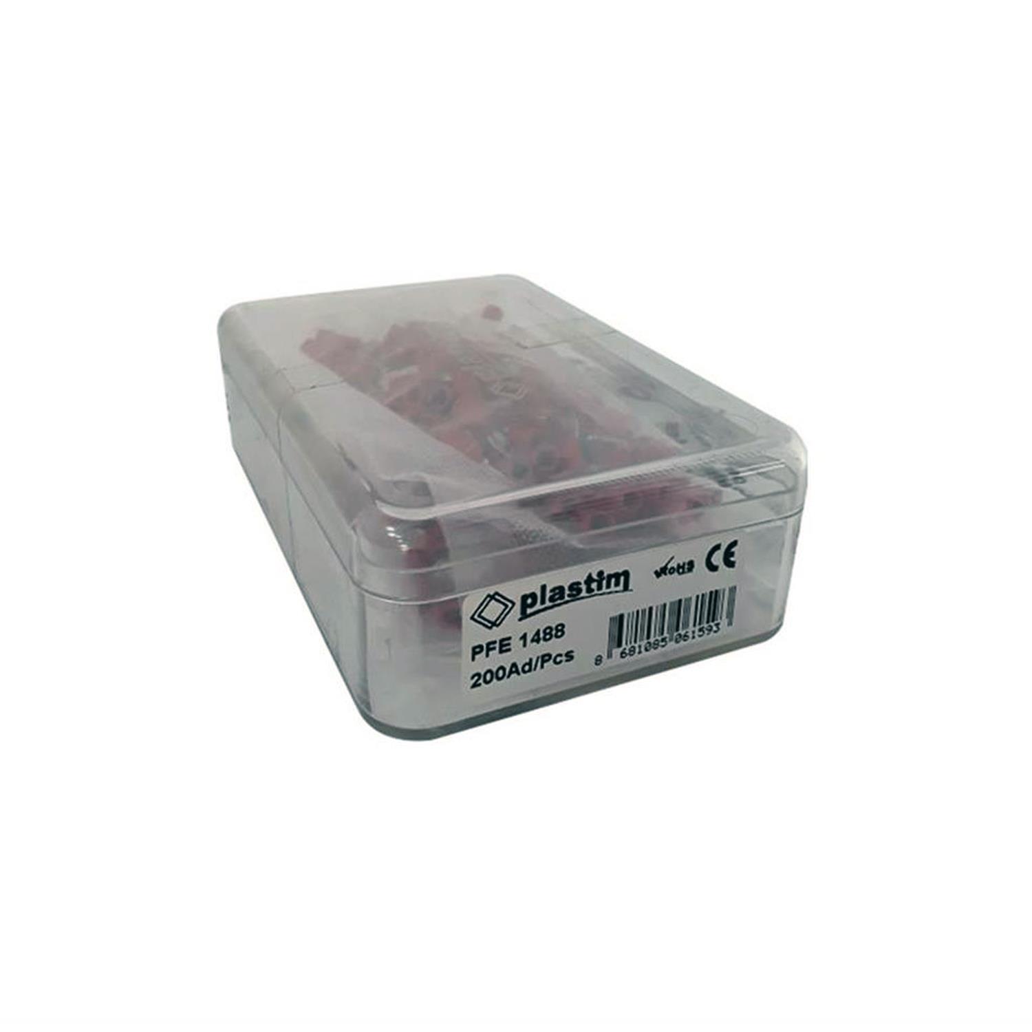 PLASTİM PFE-1488 ERKEK FASTON TİP İZOLELİ KABLO UCU (0,50-1,50 MM) (200 ADET )