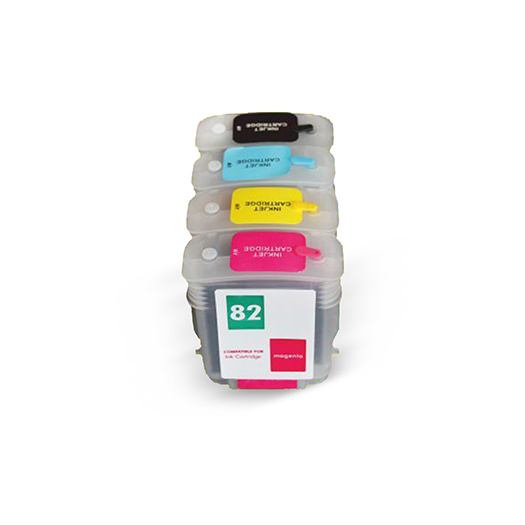 HP 82-82 Uyumlu Kolay Dolan Kartuş Dolu - HP Designjet 111/ Designjet 510/