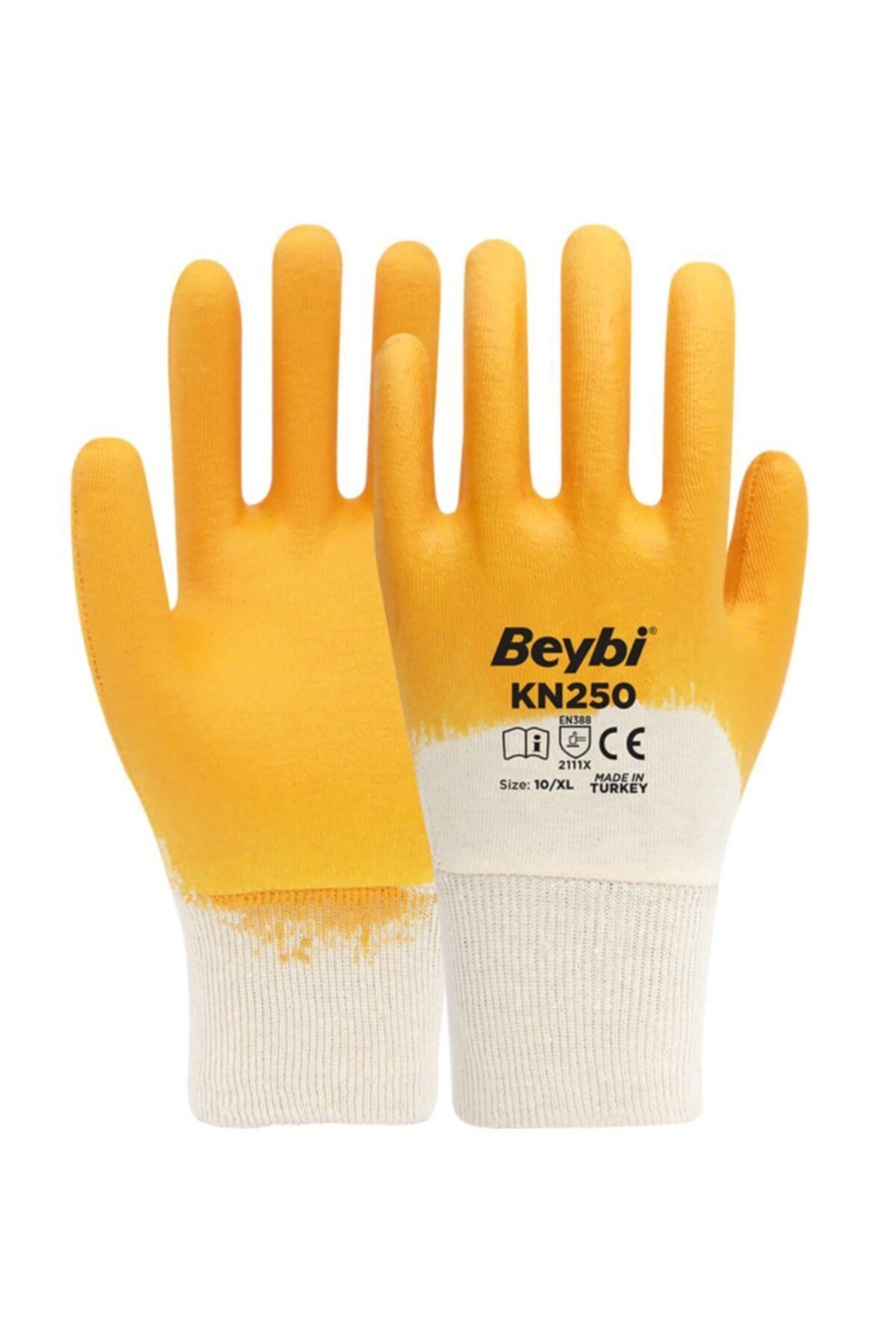 Beybi KN250 Nitril Eldiven 120 Çift Sarı
