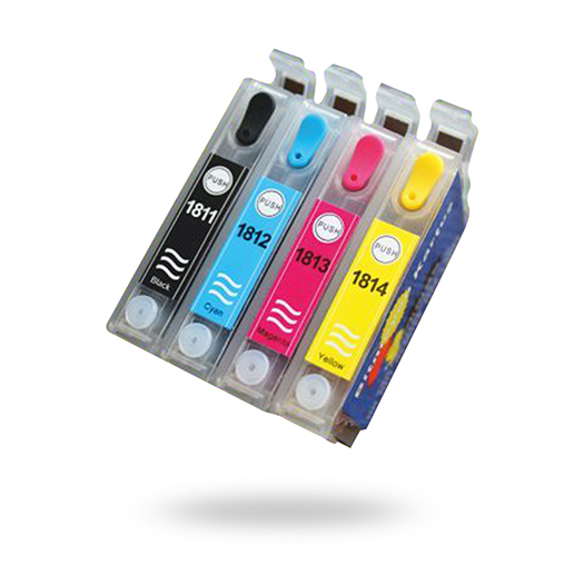 Dolu - Epson 1811-T1814 / 1801-1084 Uyumlu Kolay Dolan Kartuşlar - Xp-202/ Xp-302/ Xp-305/ Xp-405
