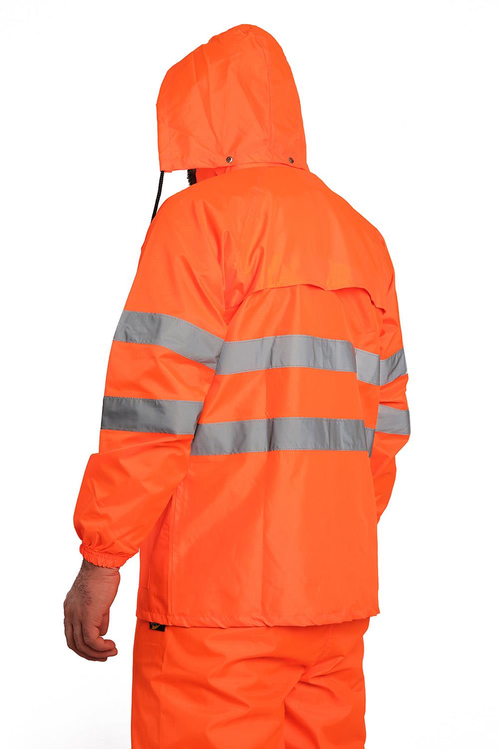 BESTGUARD Yağmurluk Oxford Reflektörlü Turuncu Takım