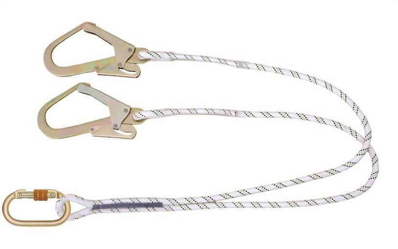 Karam Kİ231 Çift Kol Lanyard Statik Halatlı Karabinalı