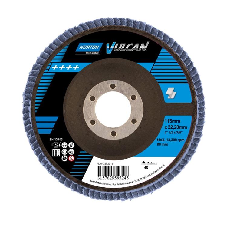 Norton 115X22.23 mm 4''1/2X7/8'' 40 Kum Flap Disk 1 Adet