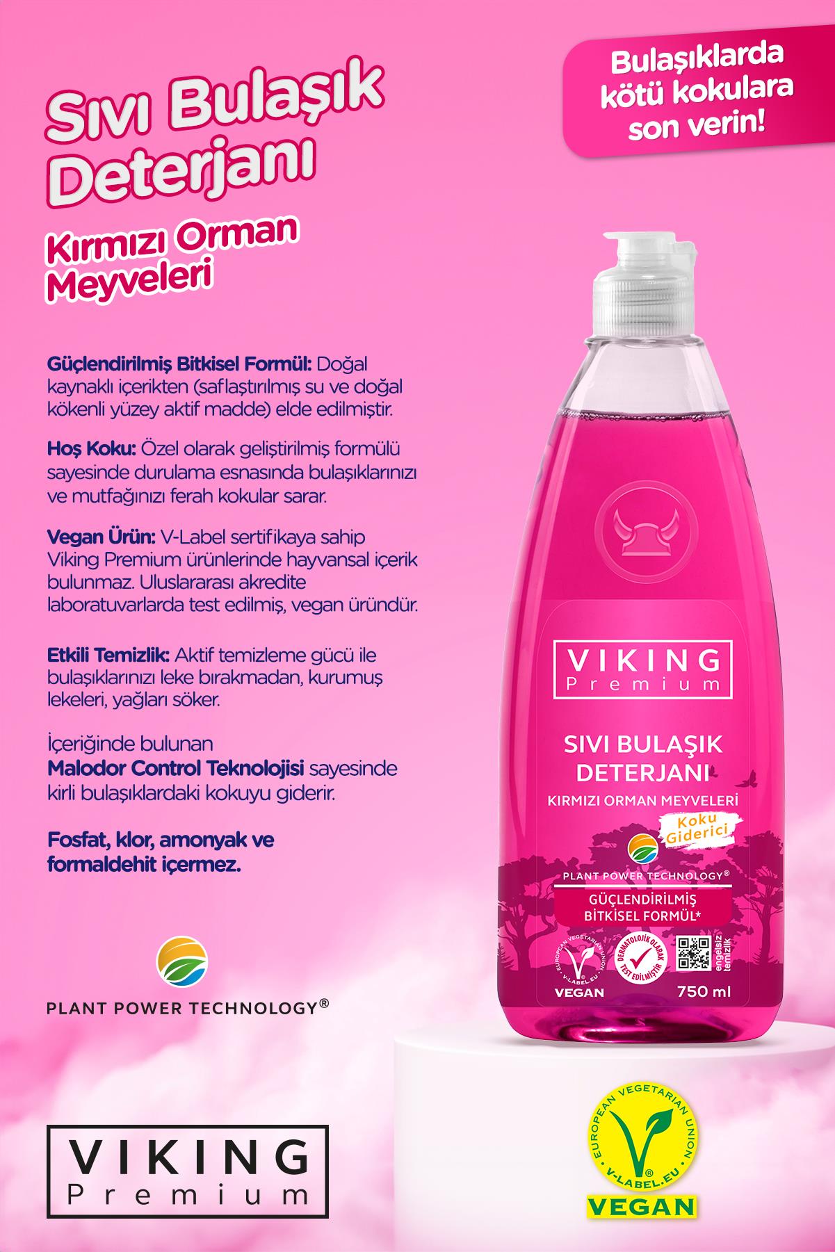 Viking Premium Bulaşık Deterjanı Orman Meyveleri
