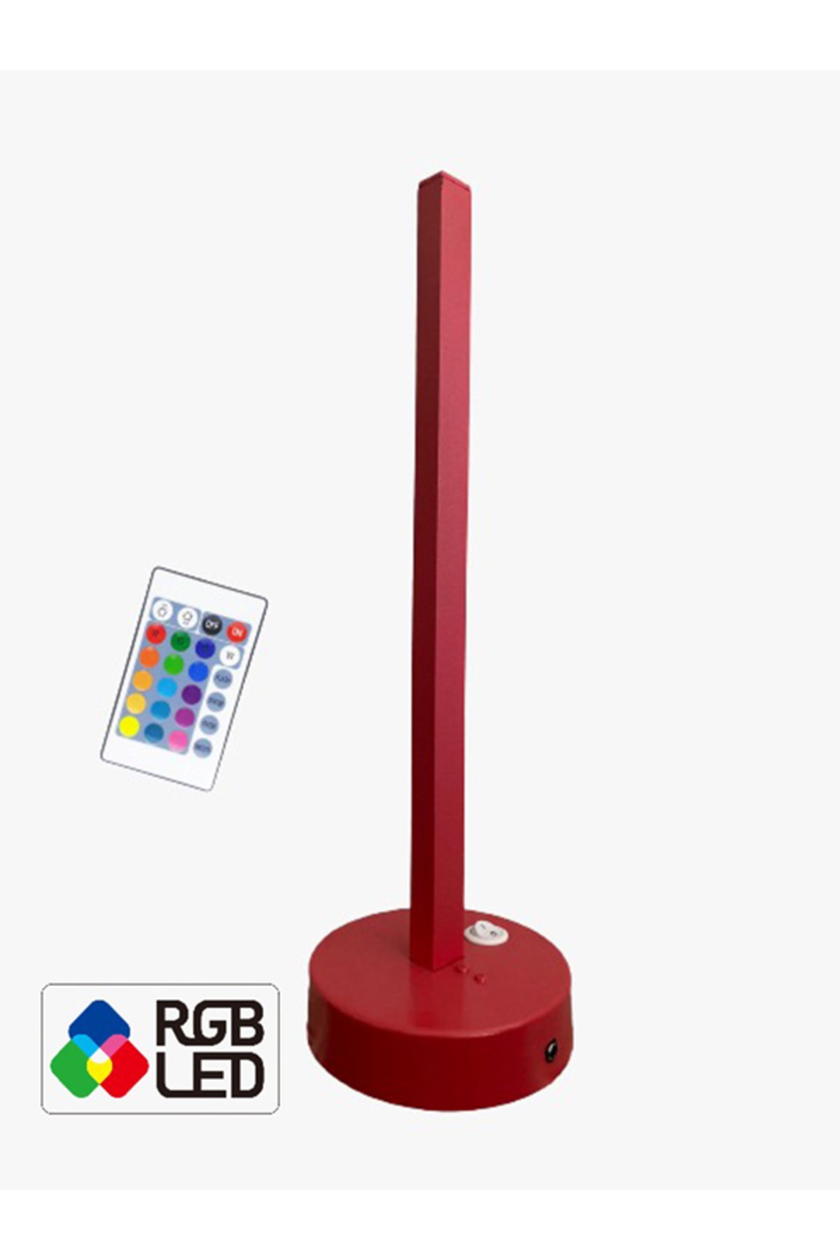 Teknoloji Elektrik Kumandalı Rgb Led Masa Lambası - Abajur Pembe