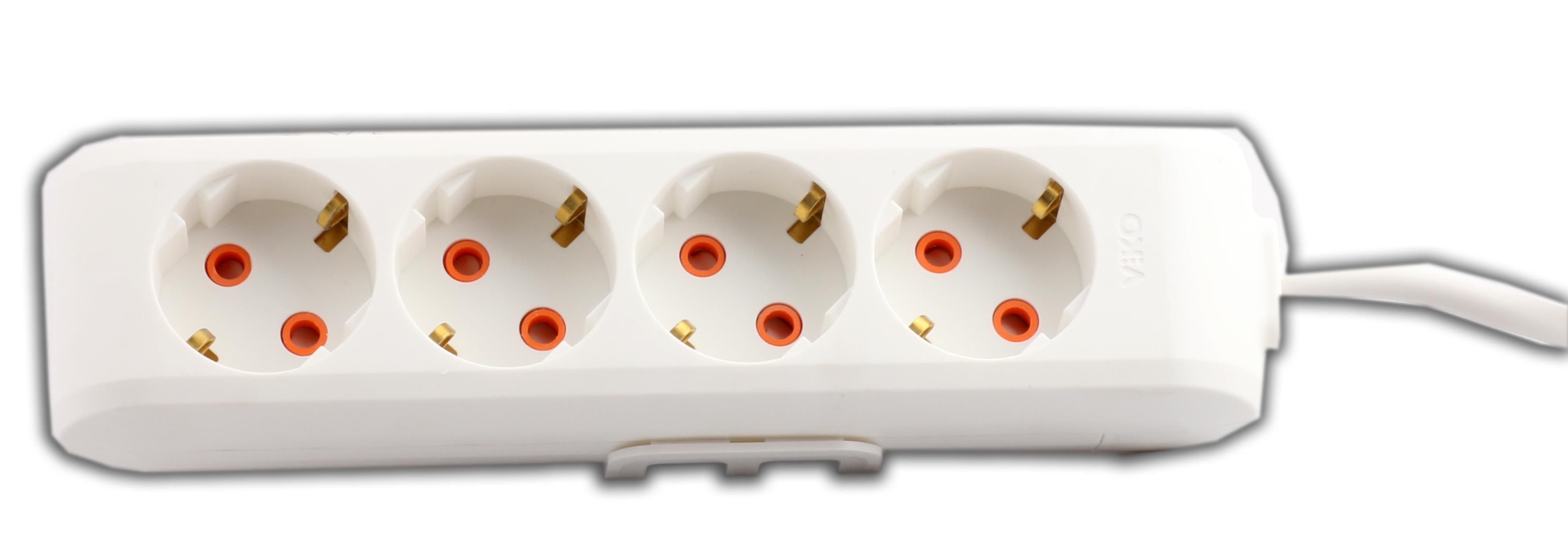 Viko Multi-Let 4lü 2mt Topraklı Kablolu 90113402