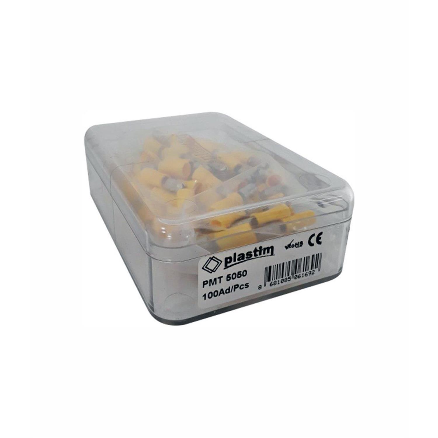 PLASTİM PMT-5050 6,0 MM ERKEK TERMİNAL İZOLELİ KABLO UCU (100 ADET )