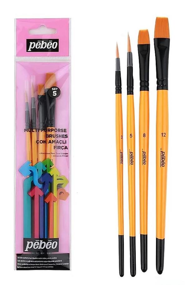 Pebeo Fırça Seti 4 Lü Set-5