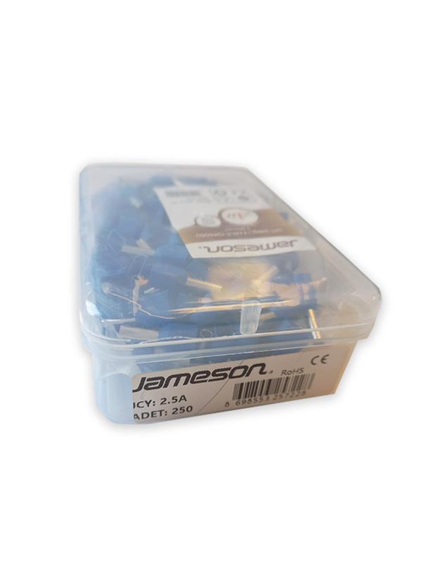 JAMESON JCY-2.5A ALMAN NORMU ÇİFT GİRİŞLİ KABLO YÜKSÜĞÜ (2x2,50 MM-MAVİ) (250 ADET )