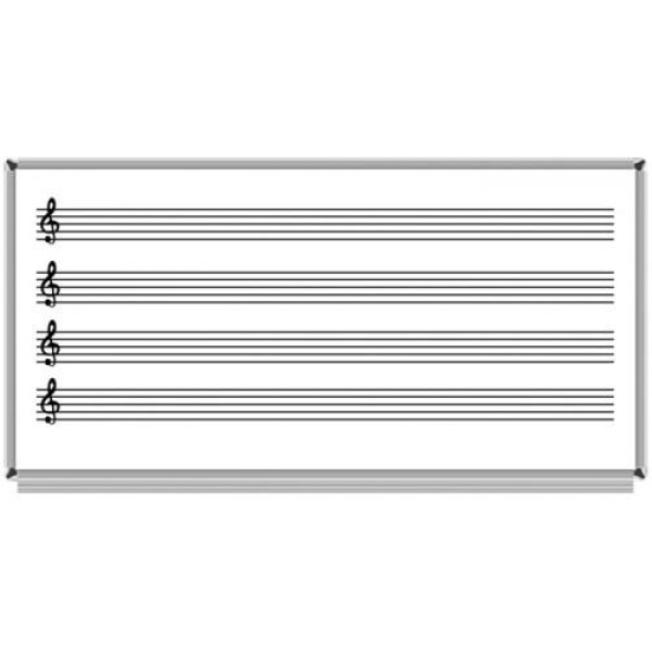 Akyazı Müzik Çizgili Laminat Yazı Tahtası 0043 120X200