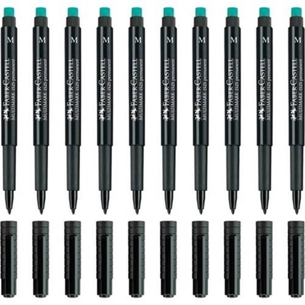 Faber-Castell Permanent Asetat Kalemi Siyah M Uç 10'lu Kutu
