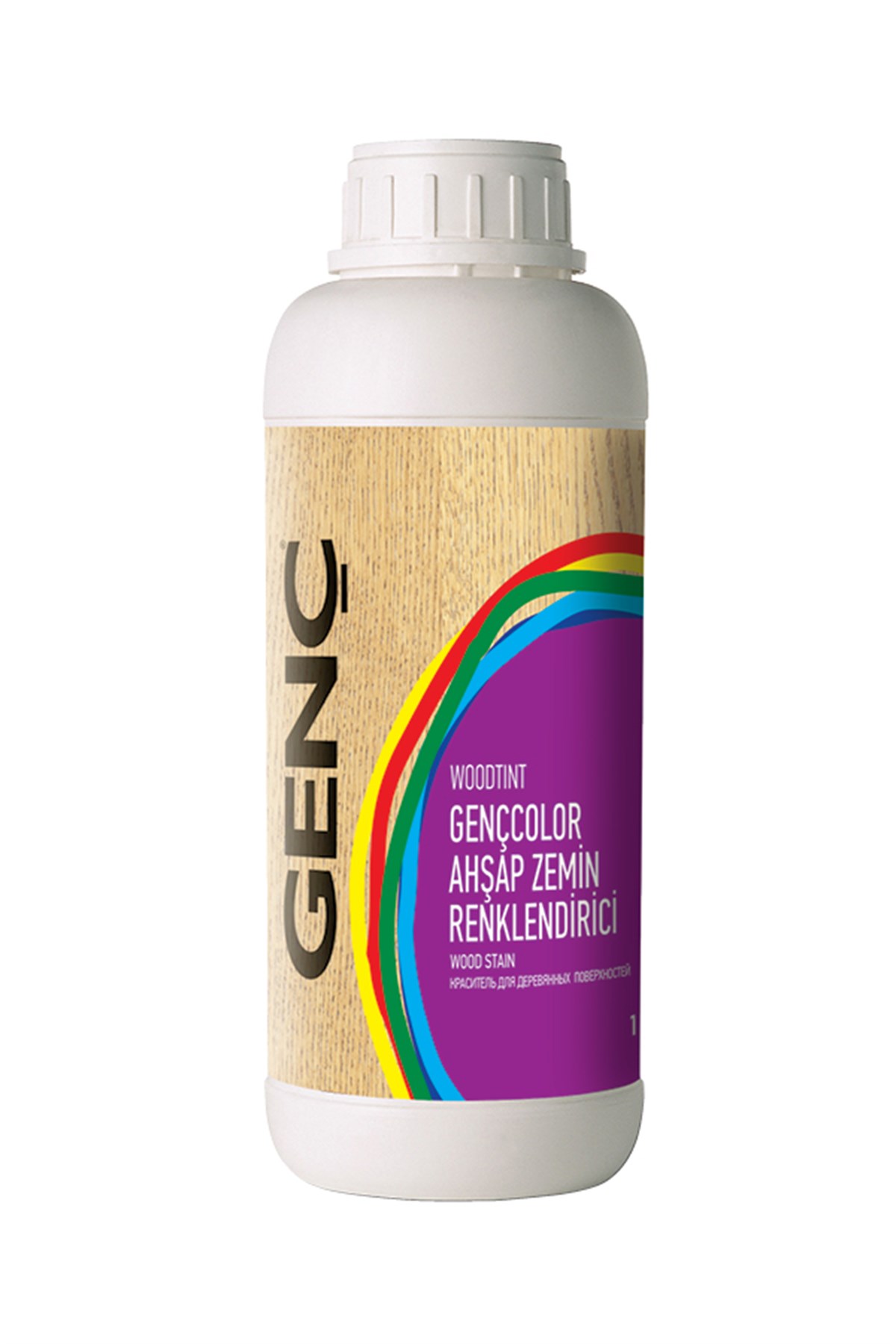 Gençcolor Ahşap Zemin Renklendirici 1 l 1007 TÜTÜN