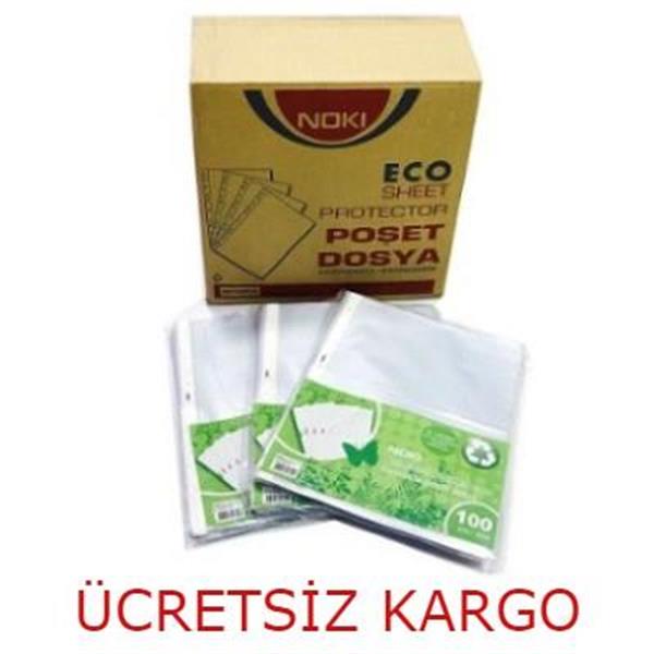 Noki Poşet Dosya Eco A4 100 lü 30 Paket 1 Koli