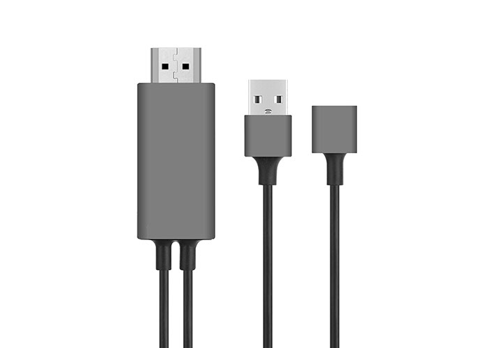 Hytech Hy-Xo51 Siyah-Gri Usb-F To Hdmı 1M Mobil Telefon Uyumlu Kablo