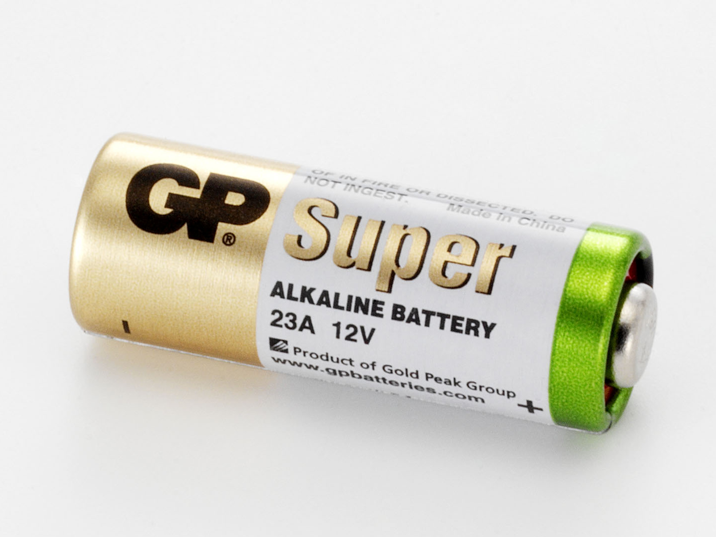 GP Batteries GP23A Süper Alkalin 23A/Mn21/V23Ga Boy Pil, 12 Volt, Tekli Kart