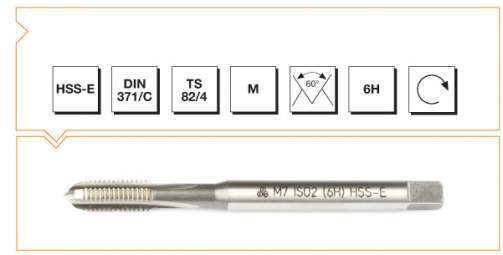 HSSE DIN 371/C MAKİNA Kılavuz M10