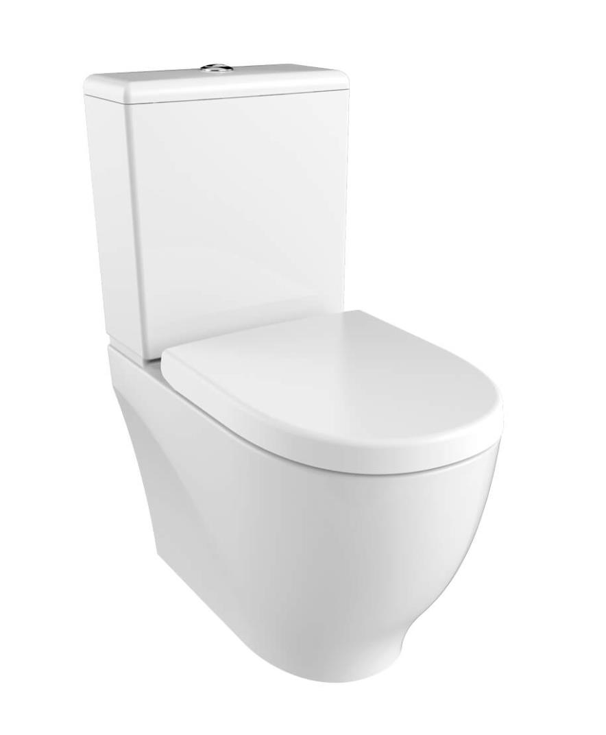 Creavit Mare Rim-Off Kanalsız Duvara Dayalı Klozet Seti (4 Parça)