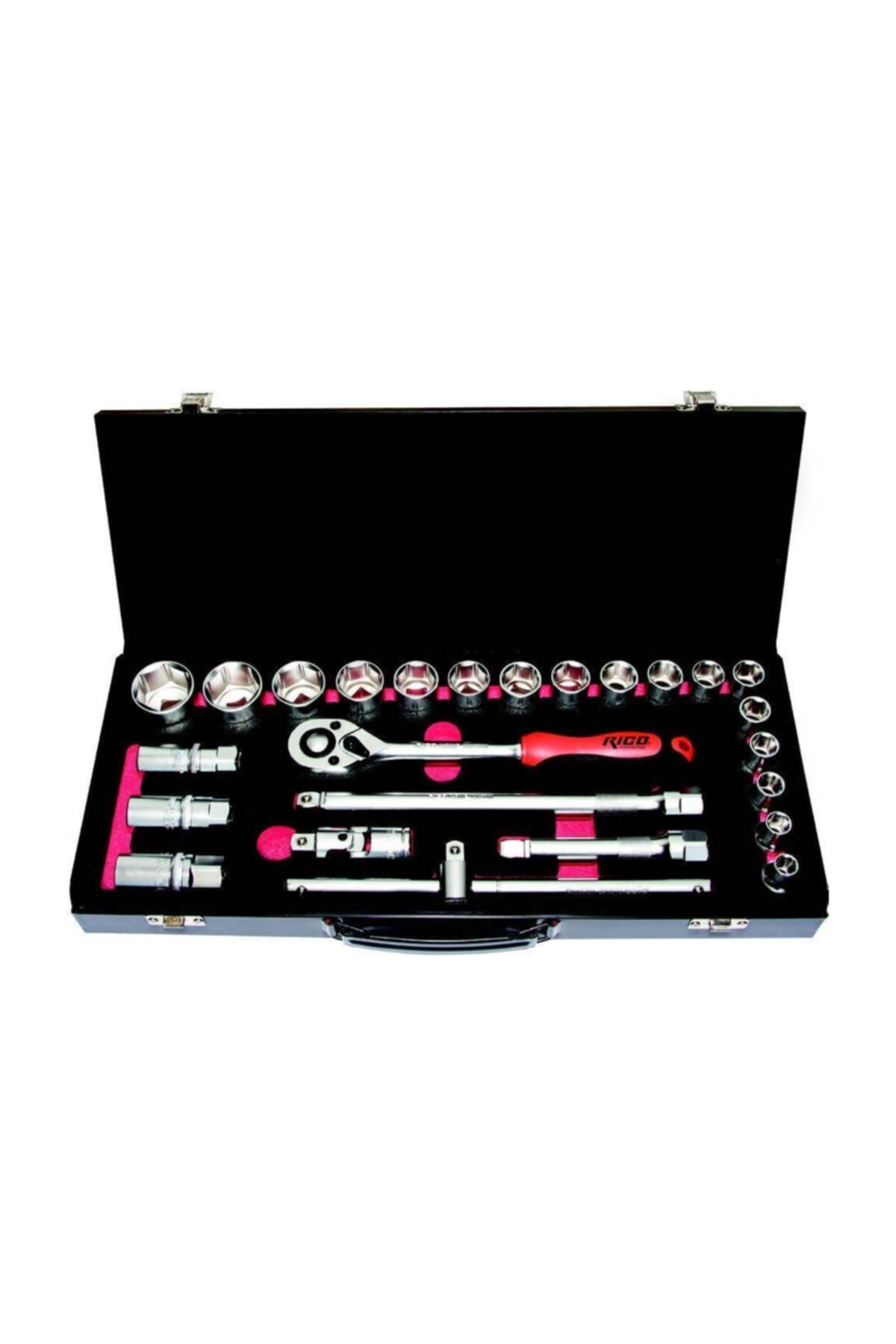 Lokma Seti 6 Köşe 25pcs 1/2'' Rc-1126 - 25 Parça Lokma Takımı