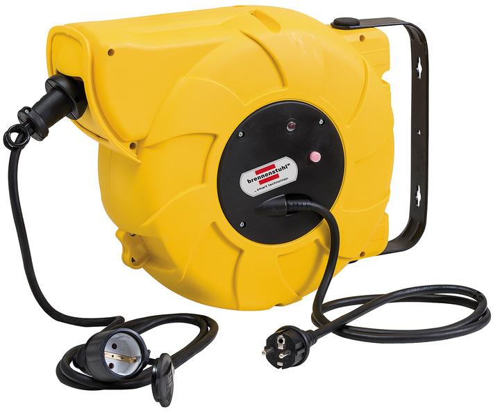 Brennenstuhl IP44 Lisanslı 9 + 2 Metre Otomatik Makaralı Kablo