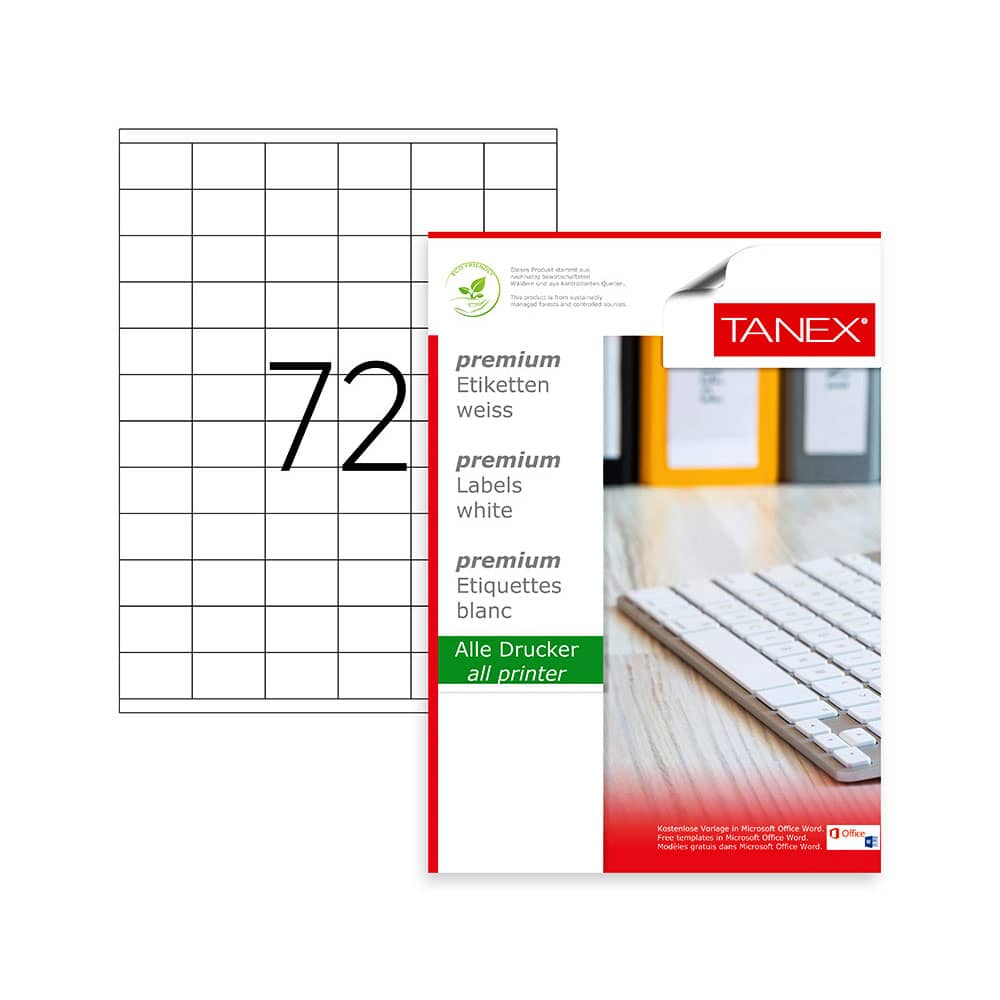 Tanex Laser Etiket 35*23 Tw-2172