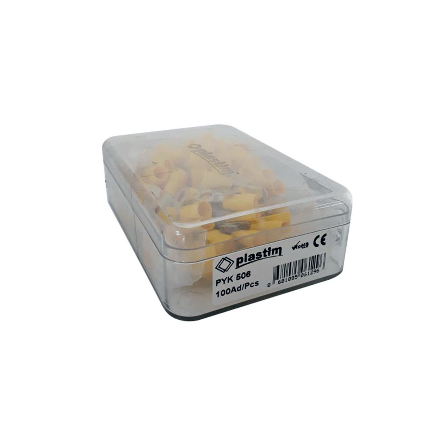 PLASTİM PYK-506 M5 YUVARLAK TİP İZOLELİ KABLO UCU (4,00-6,00 MM) (100 ADET )