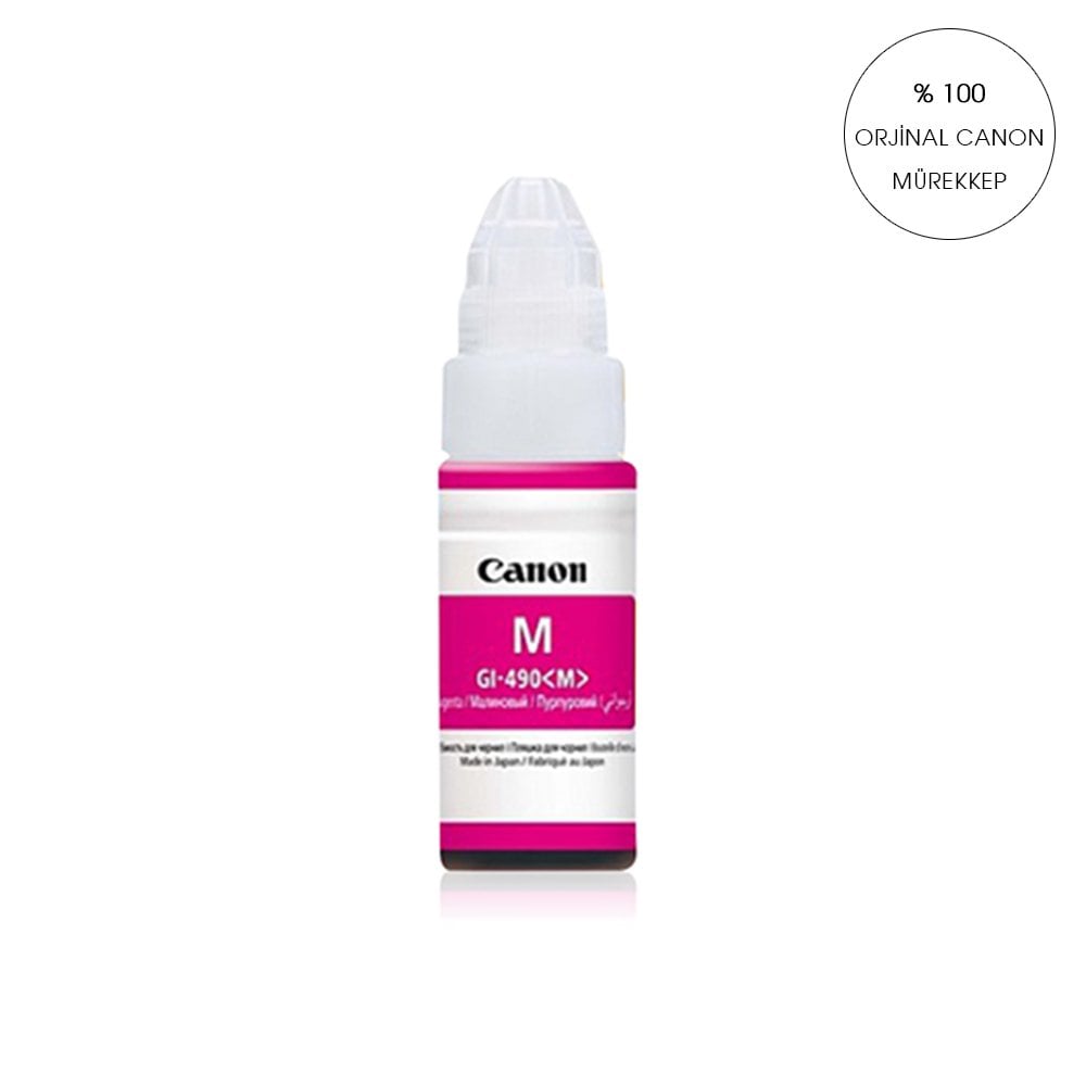 Photoink Canon G1400/G1410/G2400/G2410/G2411/G3400/G3411/G4400 Yazıcılar İçin Uyumlu 70 Ml Kırmızı Mürekkep Gı-490