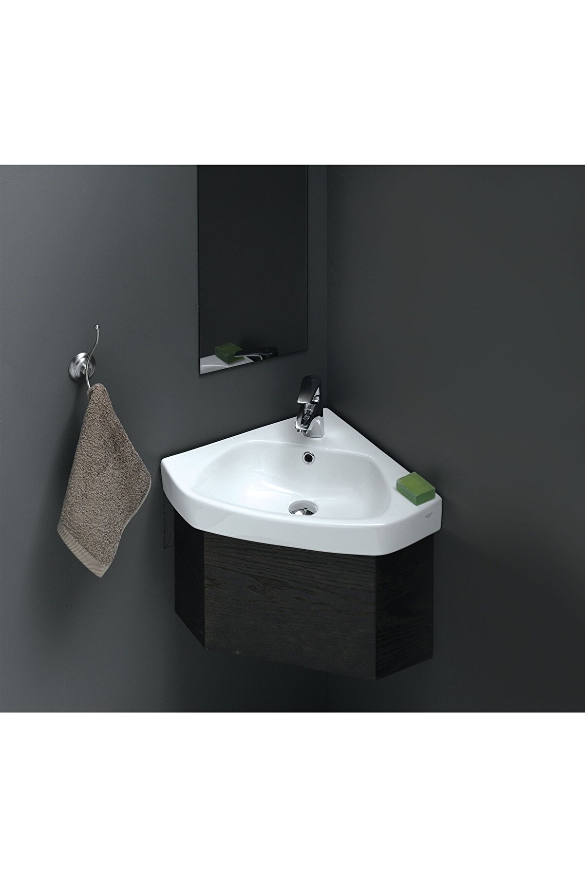 Turkuaz Seramik Arda Köşe Lavabo 46*46 cm