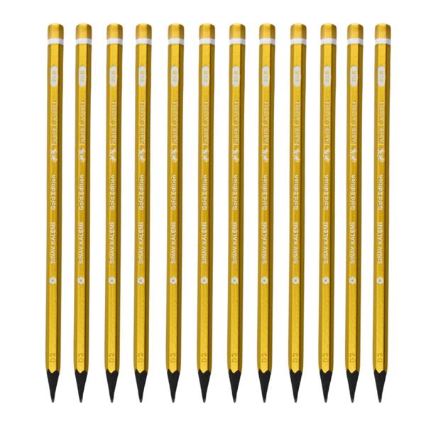 Faber Castell Gold Edition 2½B Sınav Kalemi Kurşun Kalem 12 Adet