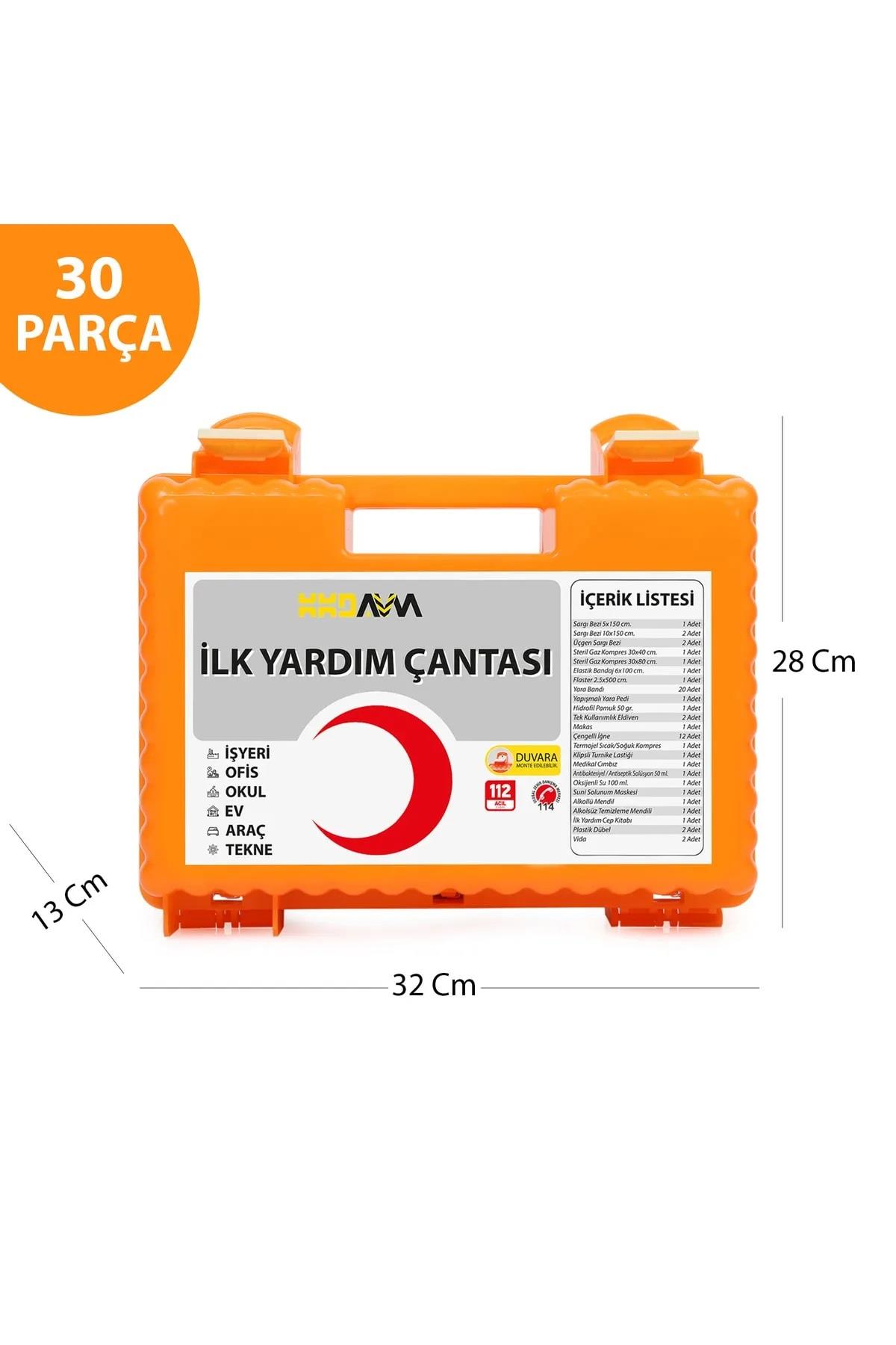 KKDAVM Iş Yeri Çantası Ecza Dolabı Ilk Yardım Seti