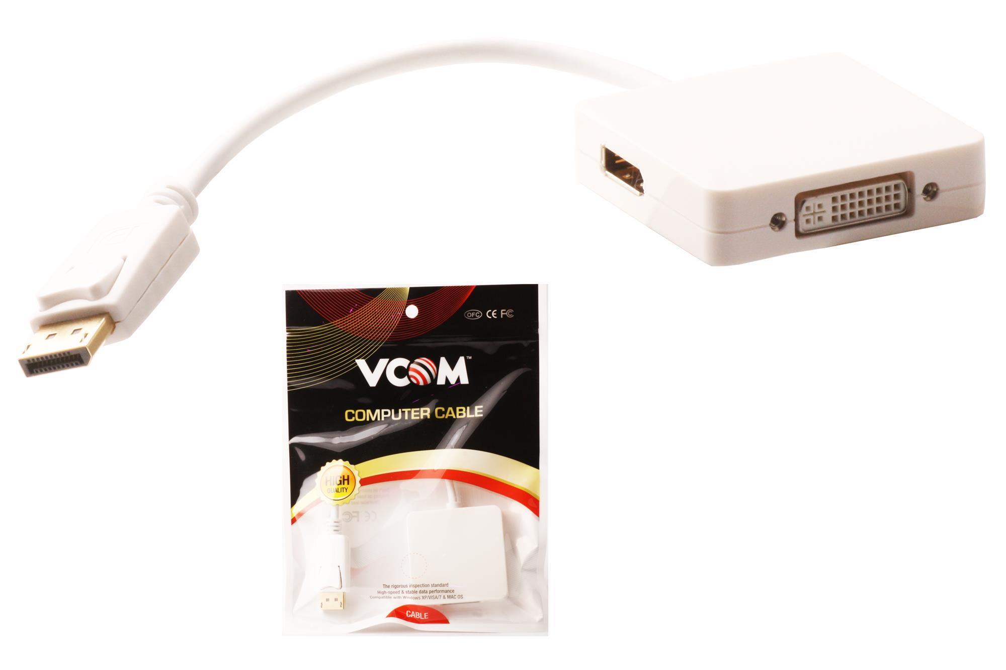 Vcom CG604 Display Erkek To Hdmı + Display + Dvı 24+5