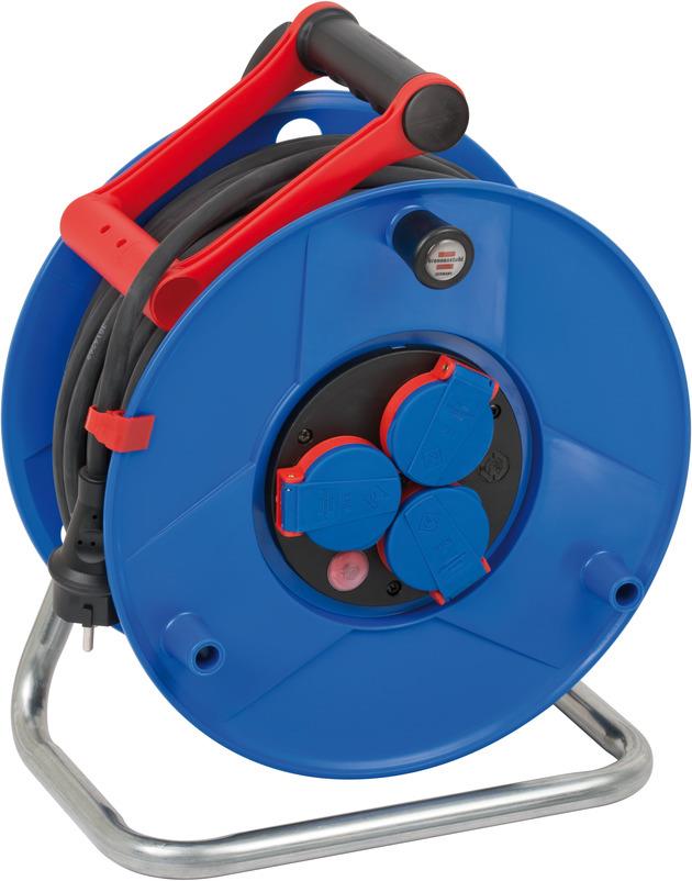Brennenstuhl Garant Serisi IP44 Lisanslı 3 Soketli 290 mm 40 Metre H05RR-F 3G1.5 Makaralı Kablo